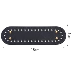 1pc/lot Colorful Long PU Leather Bag Bottom Hand-woven Bag Rivets Baseplate For DIY Handbag Cushion Pad Base Accessories