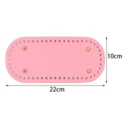1pc/lot Colorful Long PU Leather Bag Bottom Hand-woven Bag Rivets Baseplate For DIY Handbag Cushion Pad Base Accessories