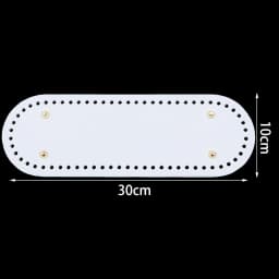 1pc/lot Colorful Long PU Leather Bag Bottom Hand-woven Bag Rivets Baseplate For DIY Handbag Cushion Pad Base Accessories