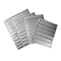 50Pcs/Pack Ice Cold Warm Aluminum Foil Bag Delivery Carrier Drink Storage Insulation Bag with Closure Food Thermal Cooler Bag