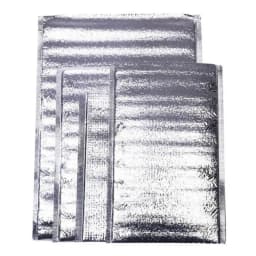 50Pcs/Pack Ice Cold Warm Aluminum Foil Bag Delivery Carrier Drink Storage Insulation Bag with Closure Food Thermal Cooler Bag