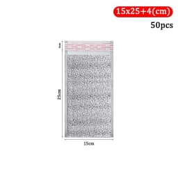 50Pcs/Pack Ice Cold Warm Aluminum Foil Bag Delivery Carrier Drink Storage Insulation Bag with Closure Food Thermal Cooler Bag