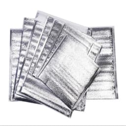 50Pcs/Pack Ice Cold Warm Aluminum Foil Bag Delivery Carrier Drink Storage Insulation Bag with Closure Food Thermal Cooler Bag