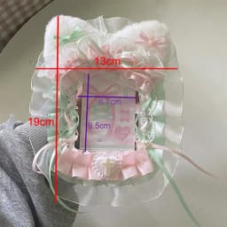 New High Quality Kawaii DIY Card Holder with Ribbon Lolita Lace Photocard Case Idol Display Anime Photo Protector Case Card