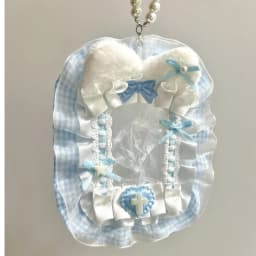 New High Quality Kawaii DIY Card Holder with Ribbon Lolita Lace Photocard Case Idol Display Anime Photo Protector Case Card