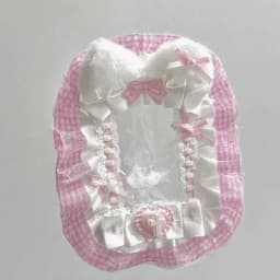New High Quality Kawaii DIY Card Holder with Ribbon Lolita Lace Photocard Case Idol Display Anime Photo Protector Case Card