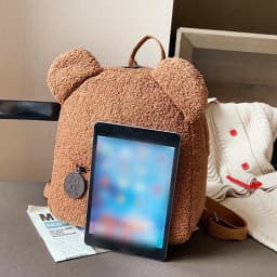 Embroidered Customised Plush Cartoon Teddy Bear Double Shoulder Backpack Casual Backpack Suitable for School Daily Outings Gifts