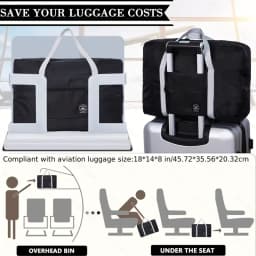 Portable Foldable Travel Duffle Bag Large Capacity Sports Gym Bag, Lightweight Carry On Luggage Duffle Bag Coach Bag Travel Bag