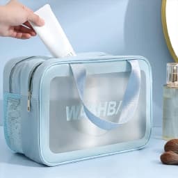 Two Layers Wet-Dry Separation Makeup Bag Portable Toiletry Bag Travel Large Capacity Storage Bag Fitness Swimming Essentials