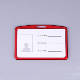 Office Metal Work Identity Badge ID Card Holder Aluminium Alloy Employee Name Cover Business Case Credit Card Holder Wallet