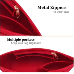 Felt Handbag Organizer Insert, Divider Bag Liner Fit Longchamp Le Pliage Tote, Shape Retaining Purse Organizer