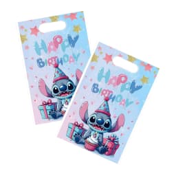 30pcs Disney Stitch Gift Packaging Bag, Cartoon Cute Practical Shopping Bag, Party Supplies, Storage Item Bag