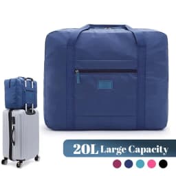 Travel Duffel Bag Lightweight Foldable Unisex Tote Carry On Luggage Weekender Overnight Stays Suitcase Organiser 20L Large Bags