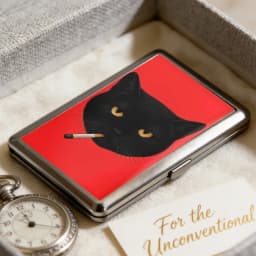 Vintage-Style Vintage Card Case Art Deco Design Metal Material Metal Case Easy Snap Multifunction Cash Case Business Card Holder