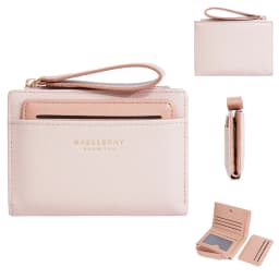 Baellerry Slim Multi-card Short Wallet for Women Luxury PU Leather Noble Female Purse Holder with Multiple Card Slots
