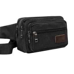 Canvas Waist Bag Outdoor Sports Multifunctional Male Waist Pack High Quality Durable High-capacity Bags Portable Phone Purse