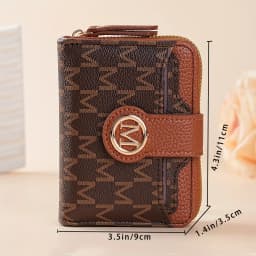 Women's Wallet Multiple Card Slots, Cash Pocket, Retro Style, Mini Purse, Minimalist Charm, Travel Accessory, Daily Essentials
