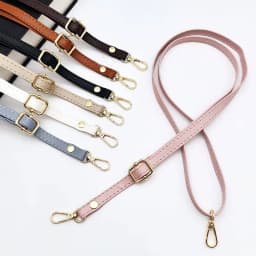 PU Leather Purse Handle Strap 51 Inch Adjustable Length Handbag Strap Replacement DIY Clutch Bag Handle Strap Repair Accessories