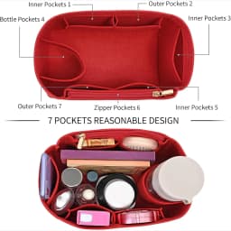 Purse Organizer Inserts for Speedy 25 30 35 Felt Purse Inserts HandBag and Tote bag Neverful Organizer Insert