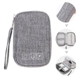 Waterproof Cable Storage Bag, Digital Electronic Organizer Portable USB Data Line ChargerPlug Storage BagTravel Cable Organizer