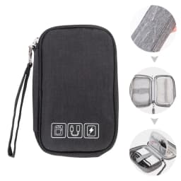 Waterproof Cable Storage Bag, Digital Electronic Organizer Portable USB Data Line ChargerPlug Storage BagTravel Cable Organizer