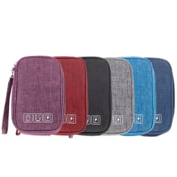 Waterproof Cable Storage Bag, Digital Electronic Organizer Portable USB Data Line ChargerPlug Storage BagTravel Cable Organizer