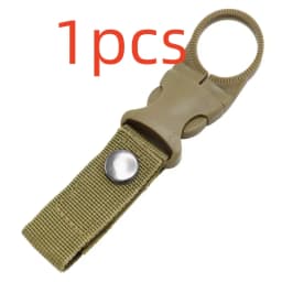 Buckle Hook Water Bottle Holder Clip Climbing Carabiner Belt Backpack Hanger Hooks Water Bottle Nylon Webbing Multifunction Wate