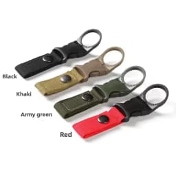 Buckle Hook Water Bottle Holder Clip Climbing Carabiner Belt Backpack Hanger Hooks Water Bottle Nylon Webbing Multifunction Wate