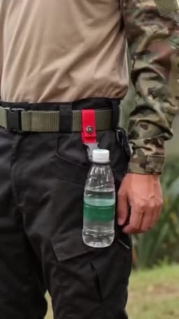 Buckle Hook Water Bottle Holder Clip Climbing Carabiner Belt Backpack Hanger Hooks Water Bottle Nylon Webbing Multifunction Wate