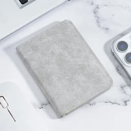 Card Bag Male Ultra-Thin Mini Small Wallet Multifunctional Driver's License Leather Case Multi-Card Position Anti-Degaussing Cer