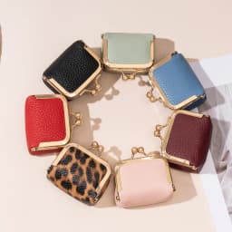 New Mini Women's Solid Color PU Leather Jewelry Box Can Store Rings Necklaces Earrings Portable Coin Purse With Kiss Clasp