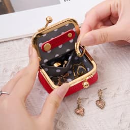 New Mini Women's Solid Color PU Leather Jewelry Box Can Store Rings Necklaces Earrings Portable Coin Purse With Kiss Clasp