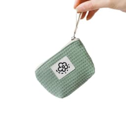 Japanese Cute Simple Waffle Change Bag Storage Bag Women's Wrist Bag