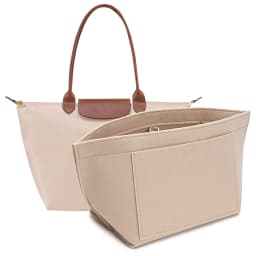 Felt Insert Bag Fits For Longchamp Handbag Liner Bag Felt Cloth Makeup Bag Support Travel Portable Insert Purse Organizer