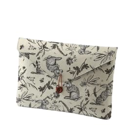 Rabbit print pattern laptop bag with soft laptop fabric cover, suitable for laptop soft cover storage and tablet storage bag