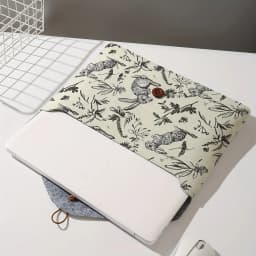 Rabbit print pattern laptop bag with soft laptop fabric cover, suitable for laptop soft cover storage and tablet storage bag