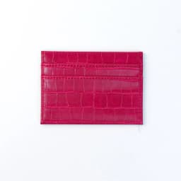 Customizable Name Letter Crocodile Pattern PU Simple and High-End Multi-Color Women's Gift Multi-Slot Coin Purse Card Case