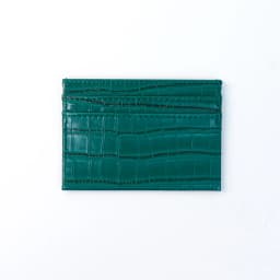 Customizable Name Letter Crocodile Pattern PU Simple and High-End Multi-Color Women's Gift Multi-Slot Coin Purse Card Case