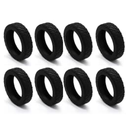8pcs Travel Suitcases Wheel Covers Anti Slip Wear Resistant Silicone Silents Protection Cover For Carry On Luggage Caster Sleeve