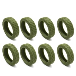 8pcs Travel Suitcases Wheel Covers Anti Slip Wear Resistant Silicone Silents Protection Cover For Carry On Luggage Caster Sleeve
