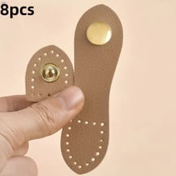 8Pcs 9cm Fashion Leather Bag Buckle Handmade Buttons Wallet Hasp Clasp Buckle Card Pack Buckle for DIY Handbag Accessories