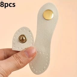 8Pcs 9cm Fashion Leather Bag Buckle Handmade Buttons Wallet Hasp Clasp Buckle Card Pack Buckle for DIY Handbag Accessories