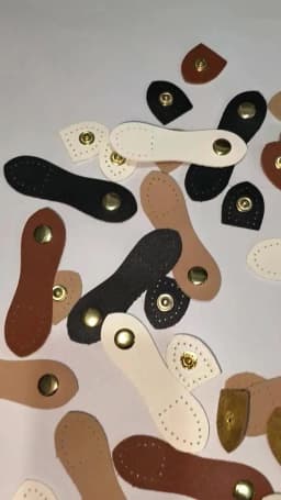 8Pcs 9cm Fashion Leather Bag Buckle Handmade Buttons Wallet Hasp Clasp Buckle Card Pack Buckle for DIY Handbag Accessories