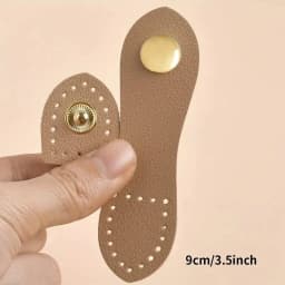 8Pcs 9cm Fashion Leather Bag Buckle Handmade Buttons Wallet Hasp Clasp Buckle Card Pack Buckle for DIY Handbag Accessories