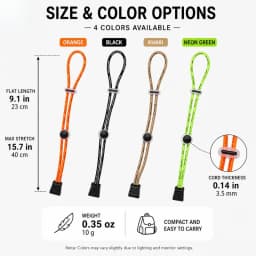 Multifunction Elastic Gear Cord 3.5mm Adjustable Backpack Strap for Bottle Umbrella Hiking