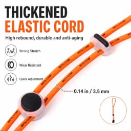 Multifunction Elastic Gear Cord 3.5mm Adjustable Backpack Strap for Bottle Umbrella Hiking