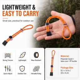 Multifunction Elastic Gear Cord 3.5mm Adjustable Backpack Strap for Bottle Umbrella Hiking