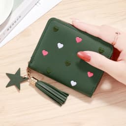 2026 NEW Spring Summer Wallet Women Ladies Mini Tassel Wallets Cute Short Zipper Lovely Pu Leather Coin Purse Female Hand Wallet