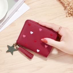 2026 NEW Spring Summer Wallet Women Ladies Mini Tassel Wallets Cute Short Zipper Lovely Pu Leather Coin Purse Female Hand Wallet