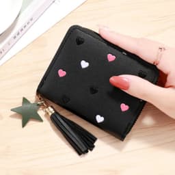 2026 NEW Spring Summer Wallet Women Ladies Mini Tassel Wallets Cute Short Zipper Lovely Pu Leather Coin Purse Female Hand Wallet